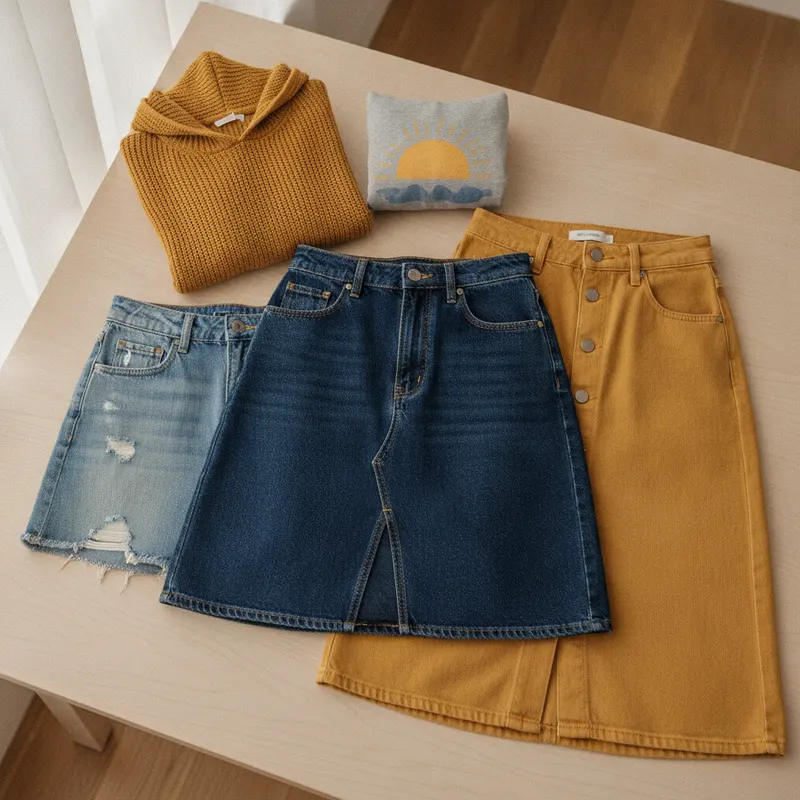 Denim Skirts